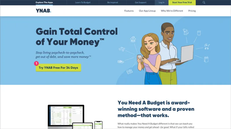 YNAB 首頁